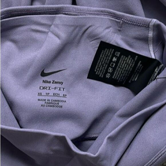 Nike Women's Zenvy Gentle-Support High-Waisted 8" Biker Shorts, XS, Violet, NWT - Picture 5 of 7
